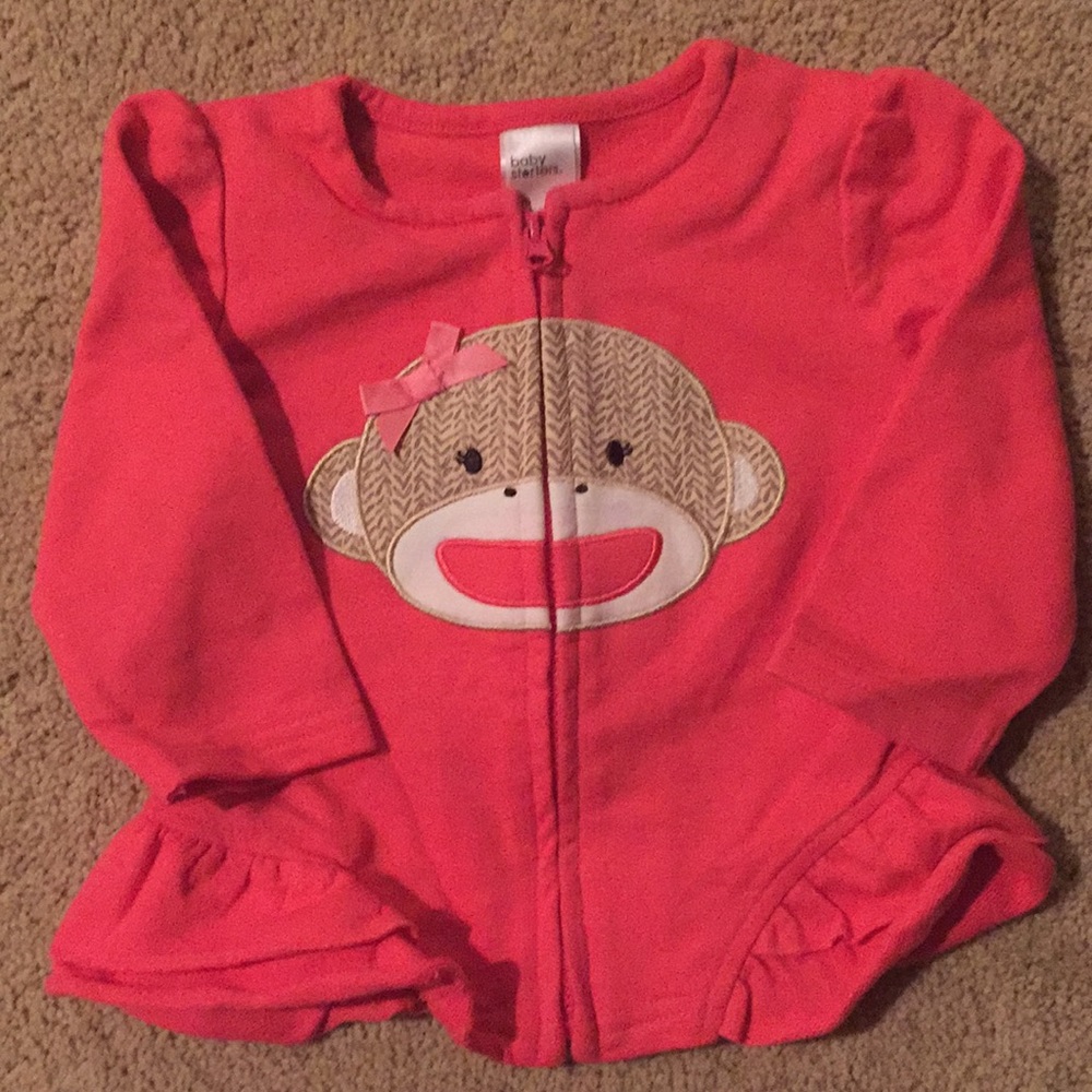 Infant girl’s zip-front jacket